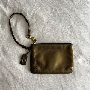 Coach Leather Wristlet
